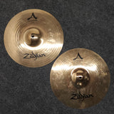 Used Zildjian A Custom Hi Hat Cymbals 14" - Very Good - Drum Center Of Portsmouth