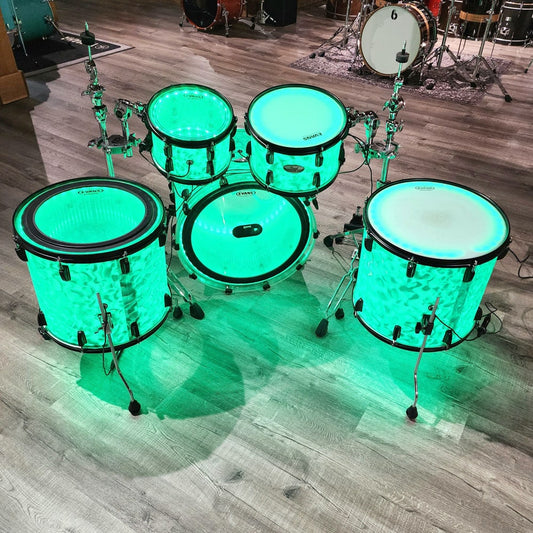 Used Pearl Crystal Beat 5pc Drum Set w/DrumLite System - Fair - Drum Center Of Portsmouth