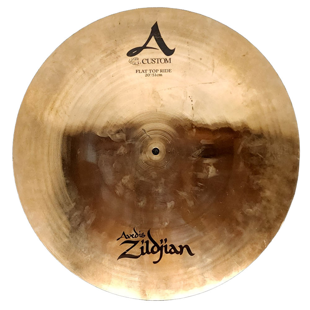 Used Zildjian A Custom Flat Top Ride Cymbal 20" - Good - Drum Center Of Portsmouth