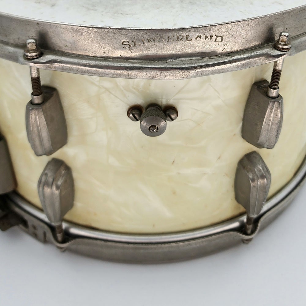 Used Vintage Slingerland Radio King Snare Drum 14x7 WMP - Good - Drum Center Of Portsmouth
