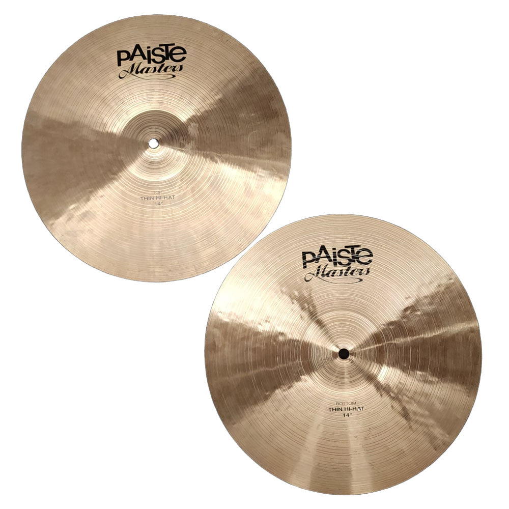 Used Paiste Masters Thin Hi Hat Cymbals 14" - Very Good - Drum Center Of Portsmouth