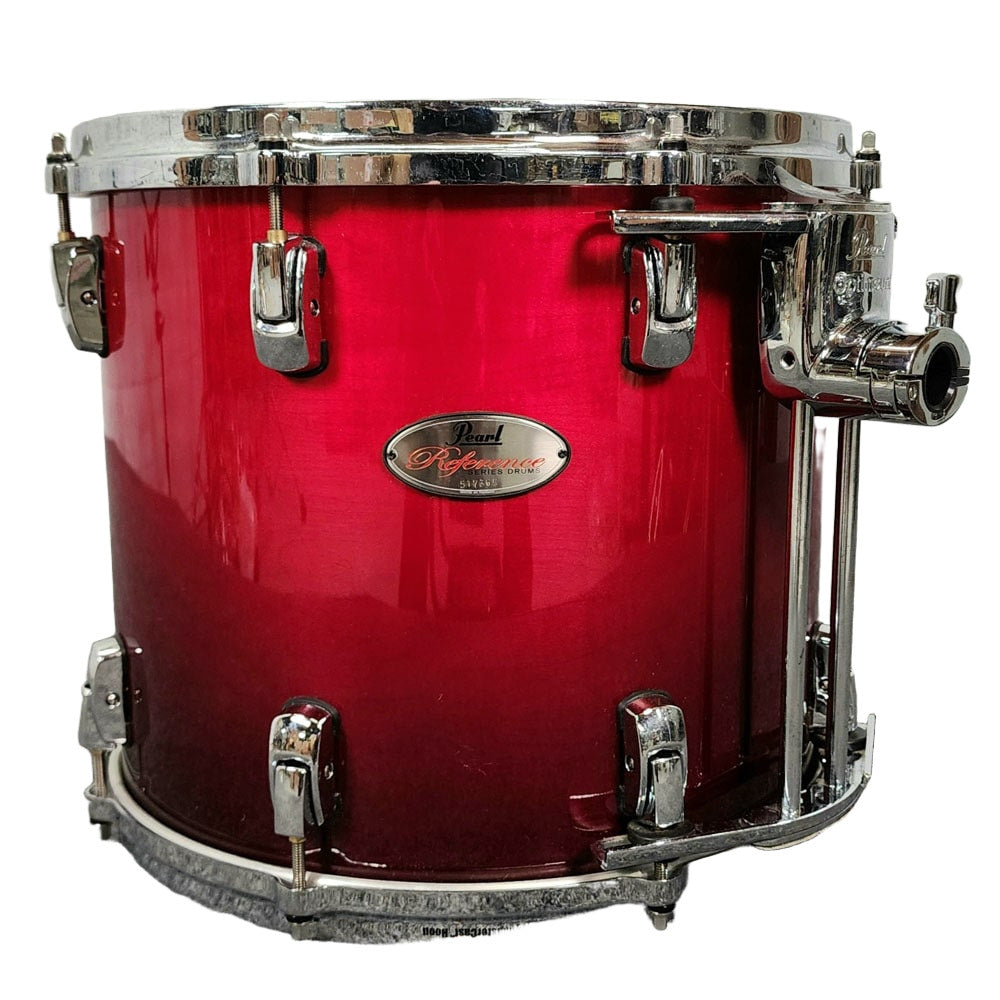 Used Pearl Reference Tom 14x12 Scarlett Fade - Very Good - Drum Center Of Portsmouth