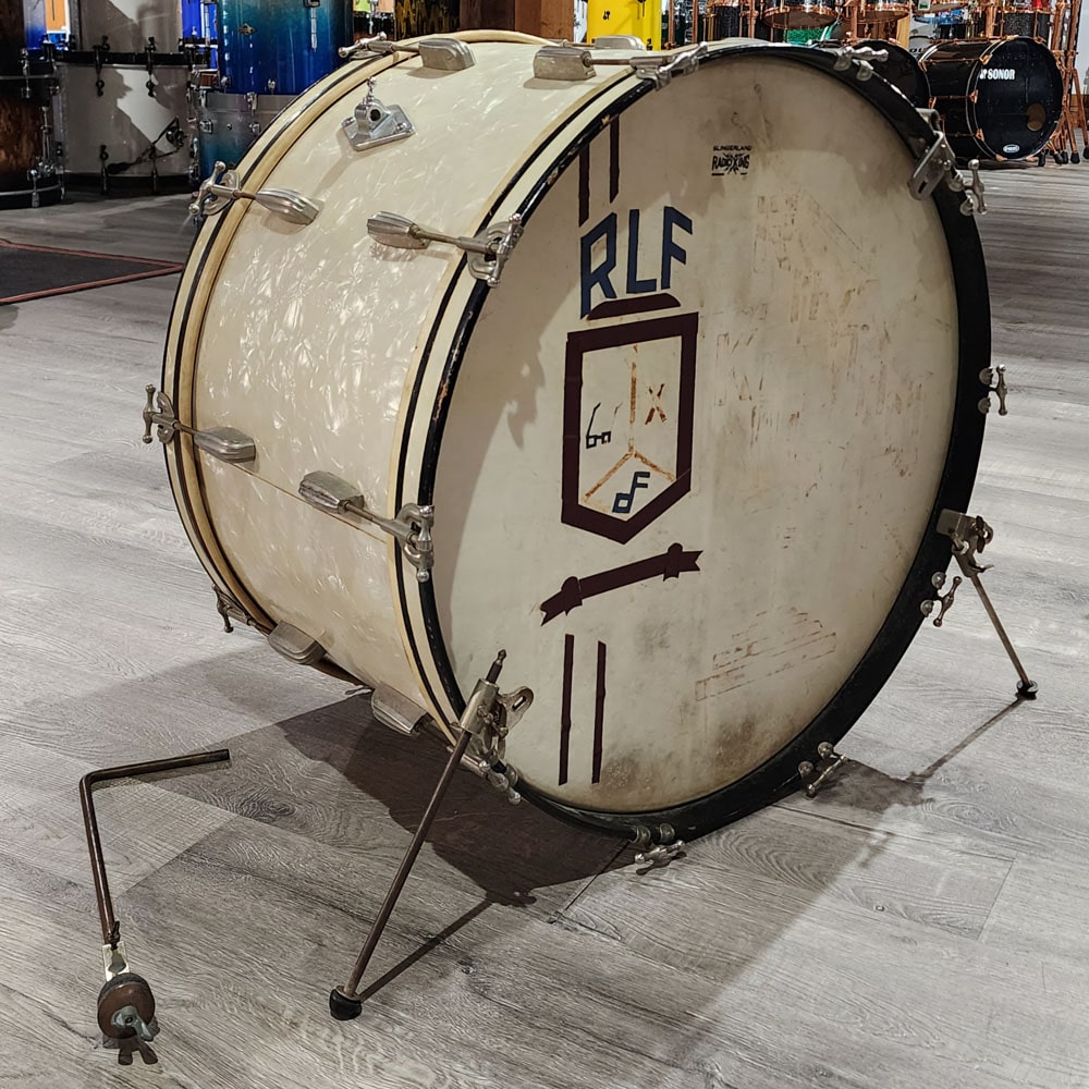 Used Vintage Slingerland Radio King Bass Drum 26x14 WMP - Good - Drum Center Of Portsmouth