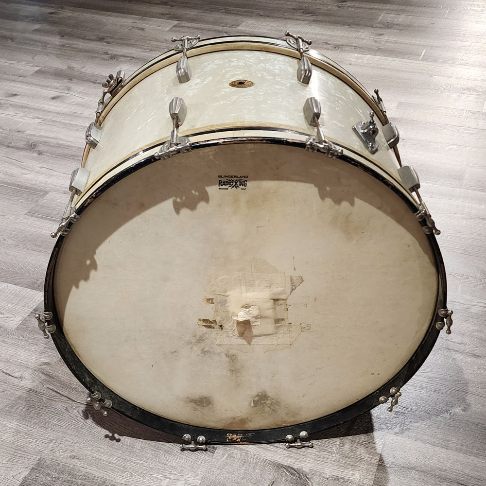 Used Vintage Slingerland Radio King Bass Drum 26x14 WMP - Good - Drum Center Of Portsmouth
