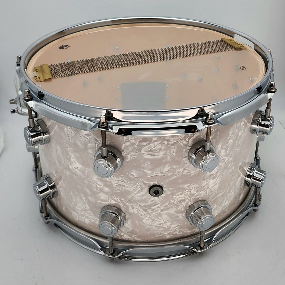 Used DW Performance Series Snare Drum 14x8 White Marine Pearl - Very Good - Drum Center Of Portsmouth