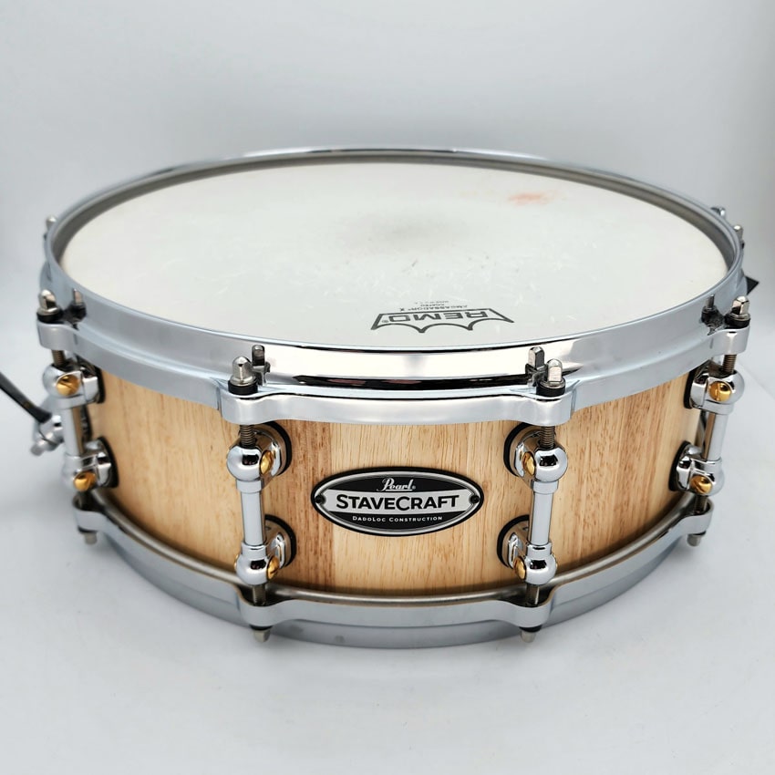 Used Pearl Stavecraft Thai Oak Snare Drum 14x5 - Very Good - Drum Center Of Portsmouth