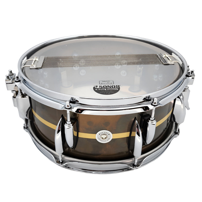 Used Sonor Benny Greb Signature Vintage Brass Snare Drum 13x5.75 - Excellent - Drum Center Of Portsmouth