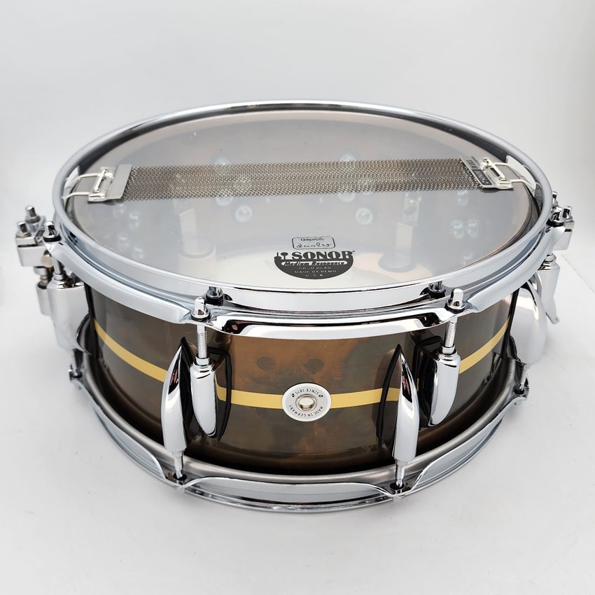 Used Sonor Benny Greb Signature Vintage Brass Snare Drum 13x5.75 - Excellent - Drum Center Of Portsmouth