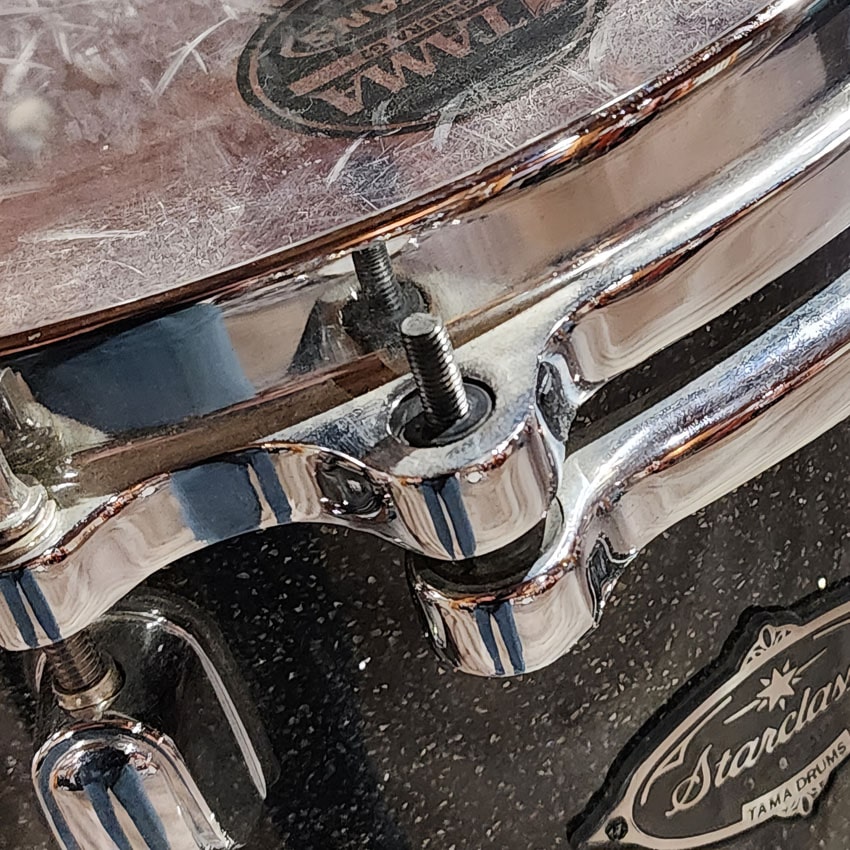Used Tama Starclassic Birch/Bubinga 4pc Drum Set Black Diamond Dust - Good - Drum Center Of Portsmouth