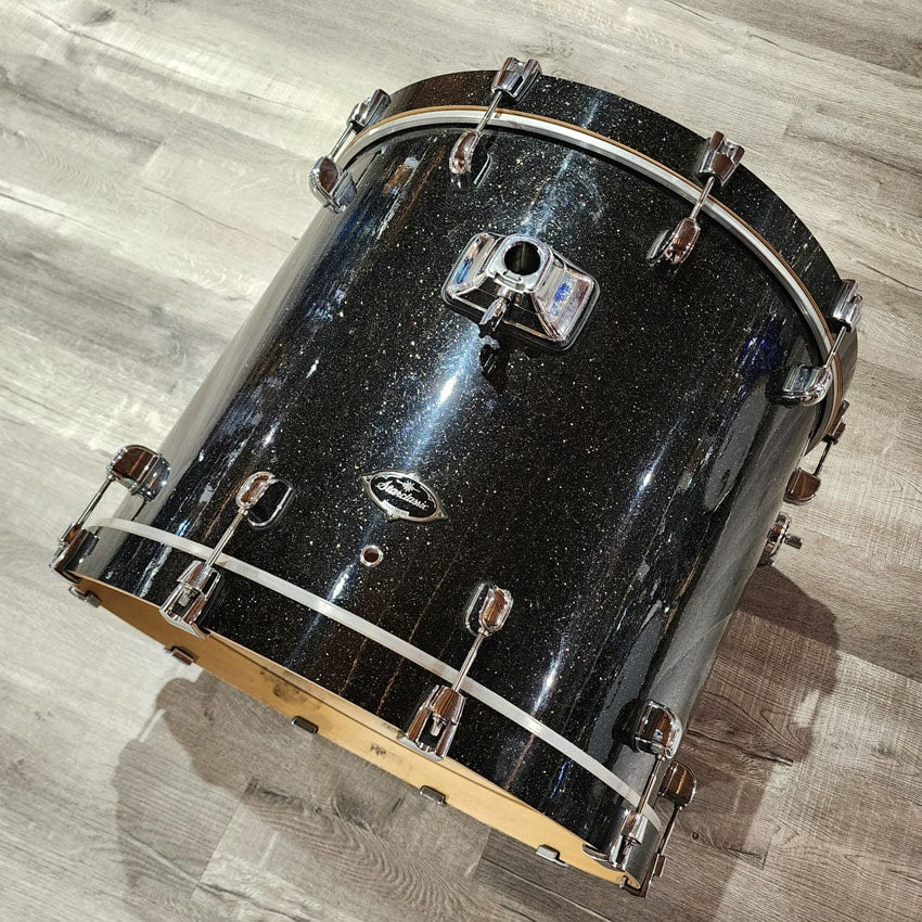 Used Tama Starclassic Birch/Bubinga 4pc Drum Set Black Diamond Dust - Good - Drum Center Of Portsmouth