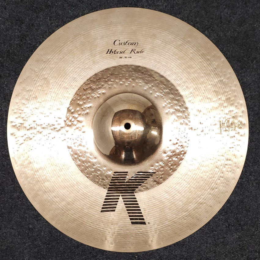 Used Zildjian K Custom Hybrid Ride Cymbal 20" - Excellent - Drum Center Of Portsmouth