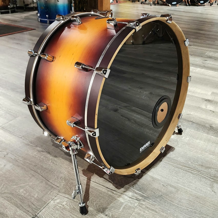 Used Pearl Decade Bass Drum Classic Satin Amburst 24x14 - Good - Drum Center Of Portsmouth