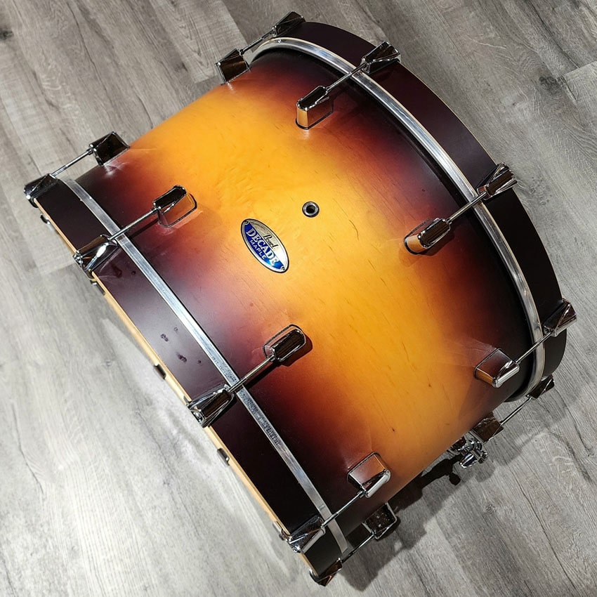 Used Pearl Decade Bass Drum Classic Satin Amburst 24x14 - Good - Drum Center Of Portsmouth