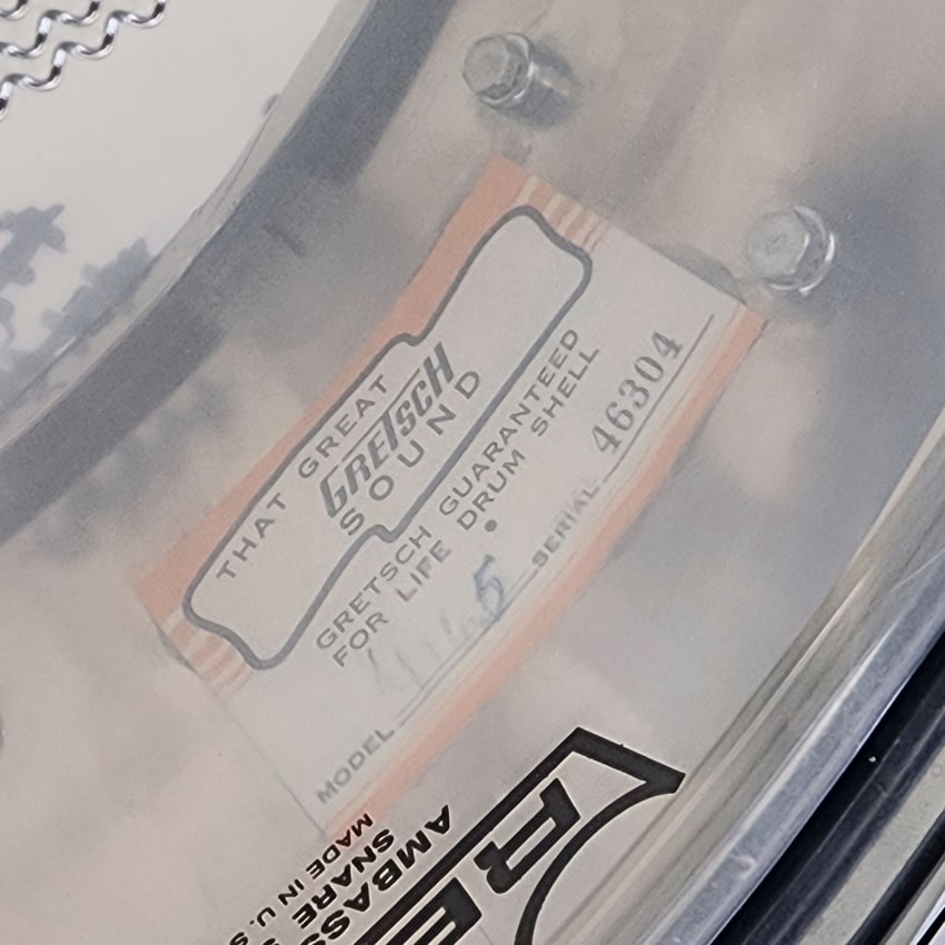 Used Vintage Gretsch 4165 COB Snare Drum 14x5 w/Internal Tone Control - Very Good - Drum Center Of Portsmouth