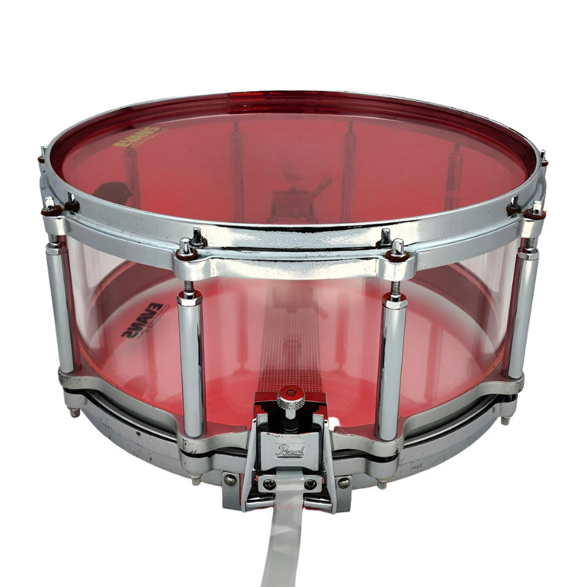 Used Pearl Crystal Beat Acrylic Free Floating Snare Drum 14x6.5 - Good - Drum Center Of Portsmouth