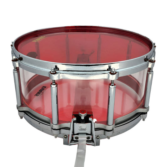 Used Pearl Crystal Beat Acrylic Free Floating Snare Drum 14x6.5 - Good - Drum Center Of Portsmouth