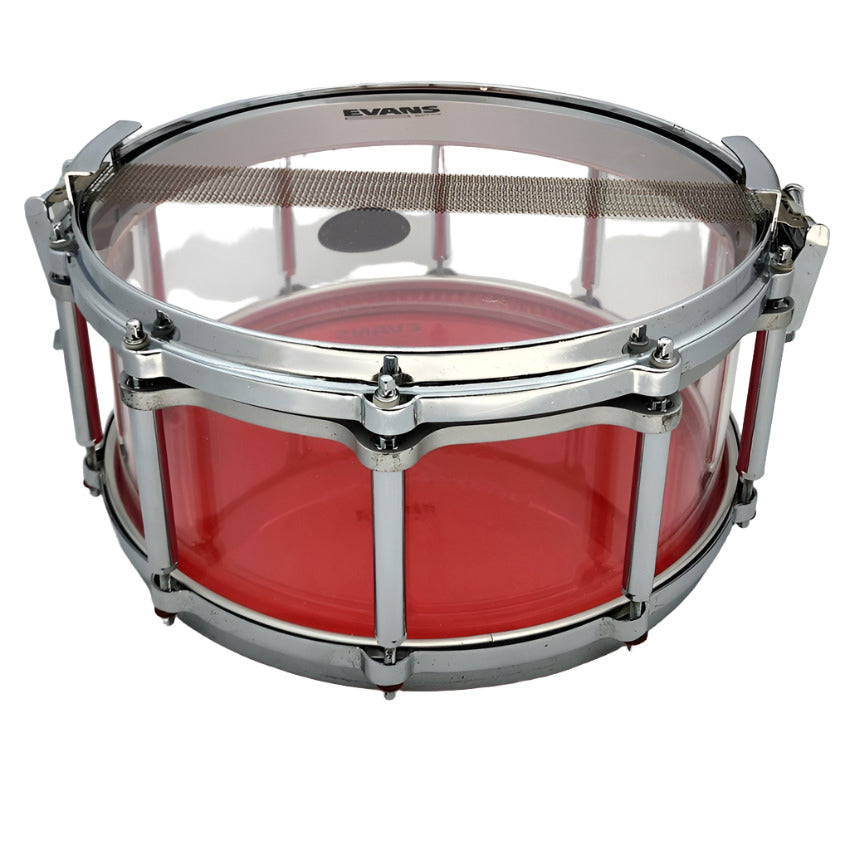 Used Pearl Crystal Beat Acrylic Free Floating Snare Drum 14x6.5 - Good - Drum Center Of Portsmouth