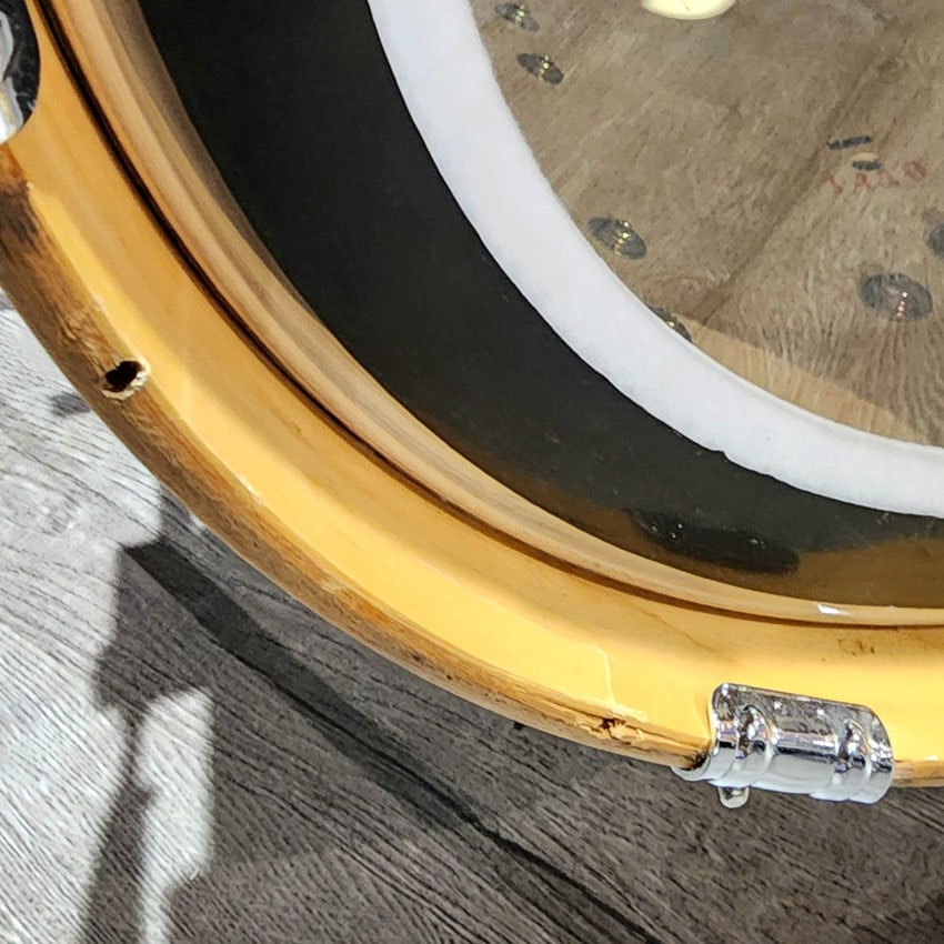 Used Sonor Martini Maple Bass Drum 14x13 Turquoise Sparkle - Good - Drum Center Of Portsmouth