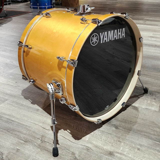 Used Yamaha Stage Custom Birch Bass Drum 22x17 Natural Wood - Drum Center Of Portsmouth