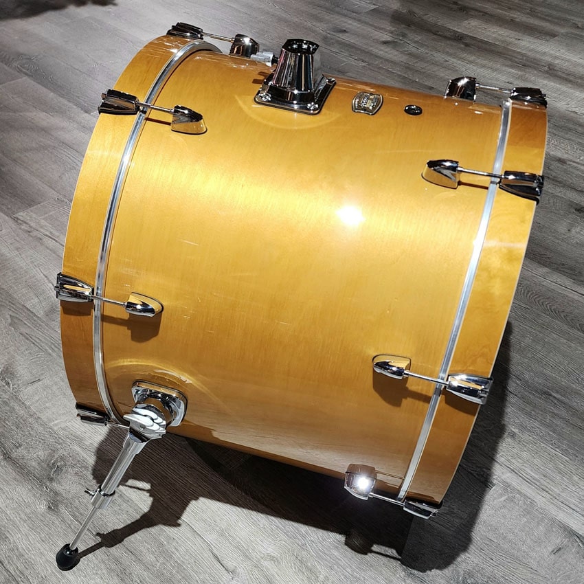 Used Yamaha Stage Custom Birch Bass Drum 22x17 Natural Wood - Drum Center Of Portsmouth