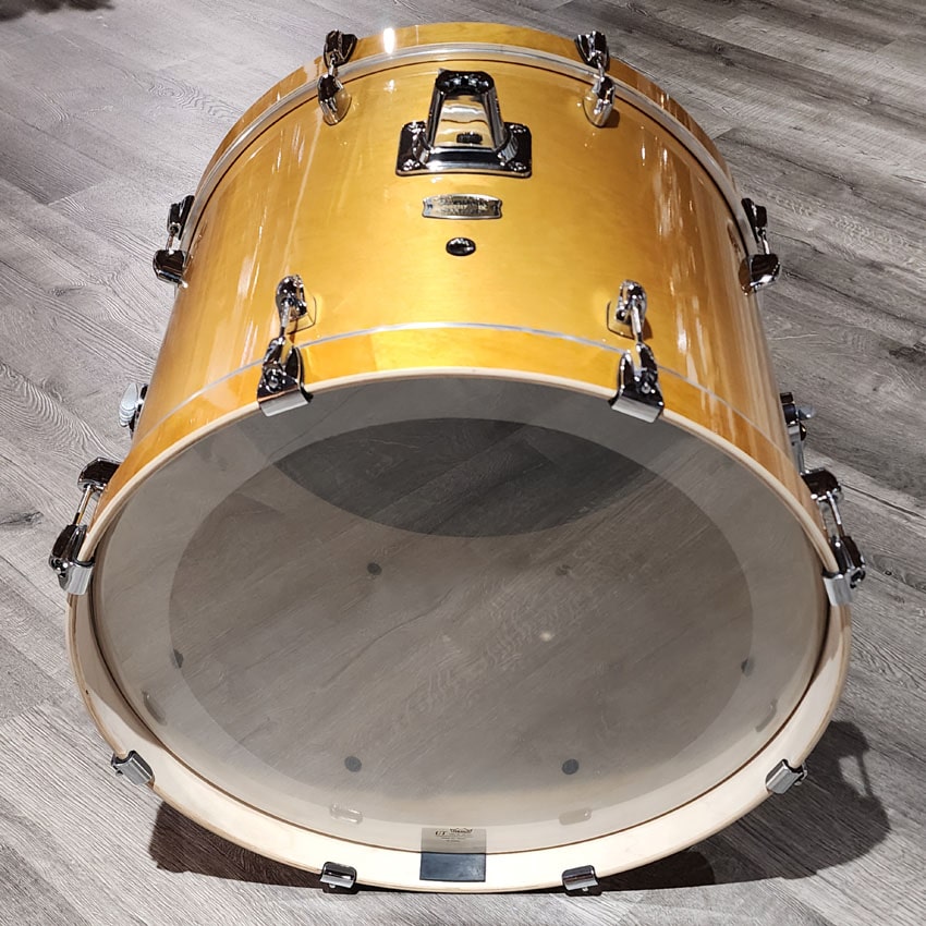 Used Yamaha Stage Custom Birch Bass Drum 22x17 Natural Wood - Drum Center Of Portsmouth