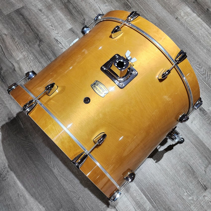 Used Yamaha Stage Custom Birch Bass Drum 22x17 Natural Wood - Drum Center Of Portsmouth