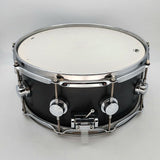 Used DW Collectors Maple Standard Snare Drum 14x6 Satin Black - Very Good - Drum Center Of Portsmouth