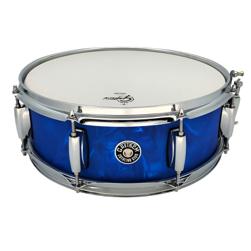 Used Gretsch Catalina Club Snare Drum 14x5 Blue Satin Flame - Excellent - Drum Center Of Portsmouth