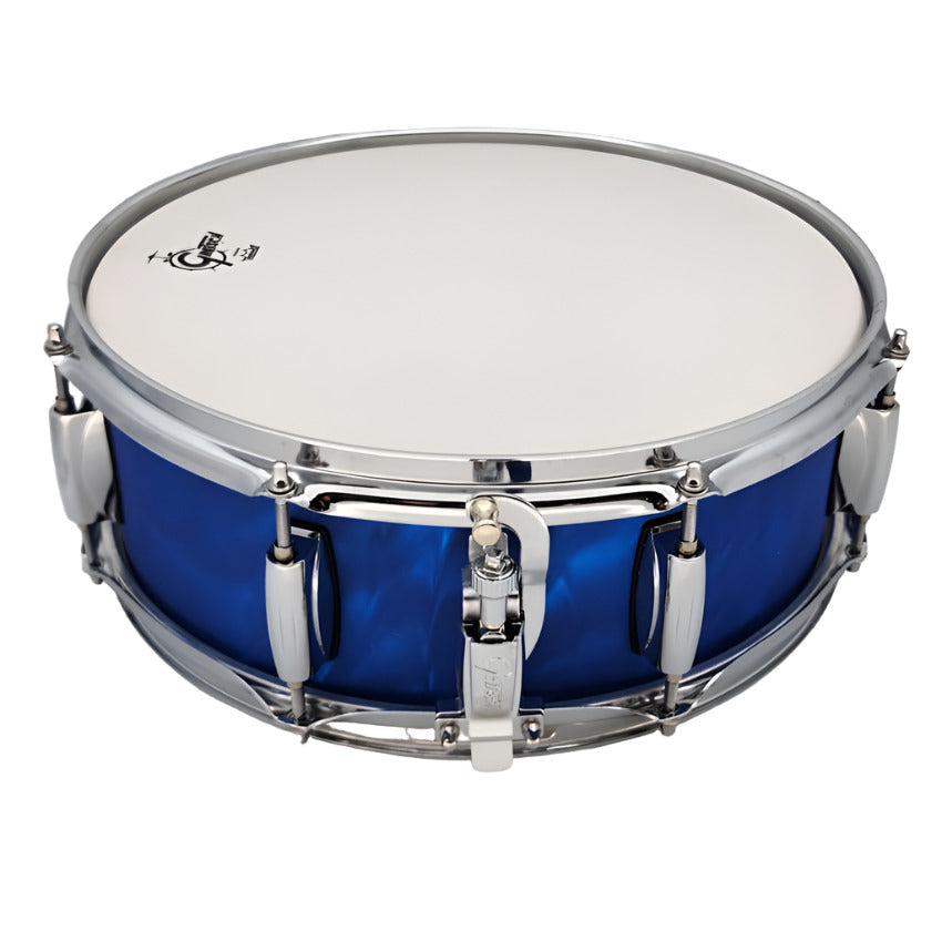Used Gretsch Catalina Club Snare Drum 14x5 Blue Satin Flame - Excellent - Drum Center Of Portsmouth