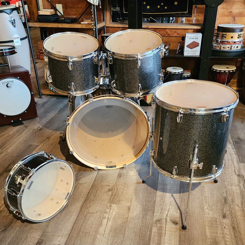 Used Mapex 5pc Drum Set Galaxy Sparkle - Very Good - Drum Center Of Portsmouth