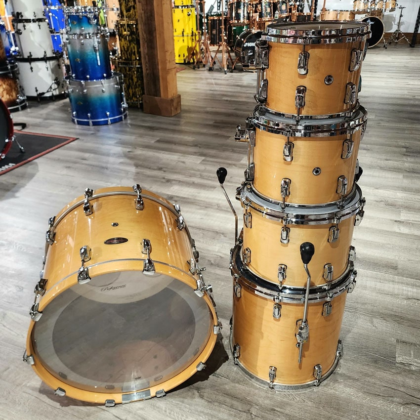 Used Pearl Reference 5pc Drum Set Natural Lacquer - Very Good - Drum Center Of Portsmouth