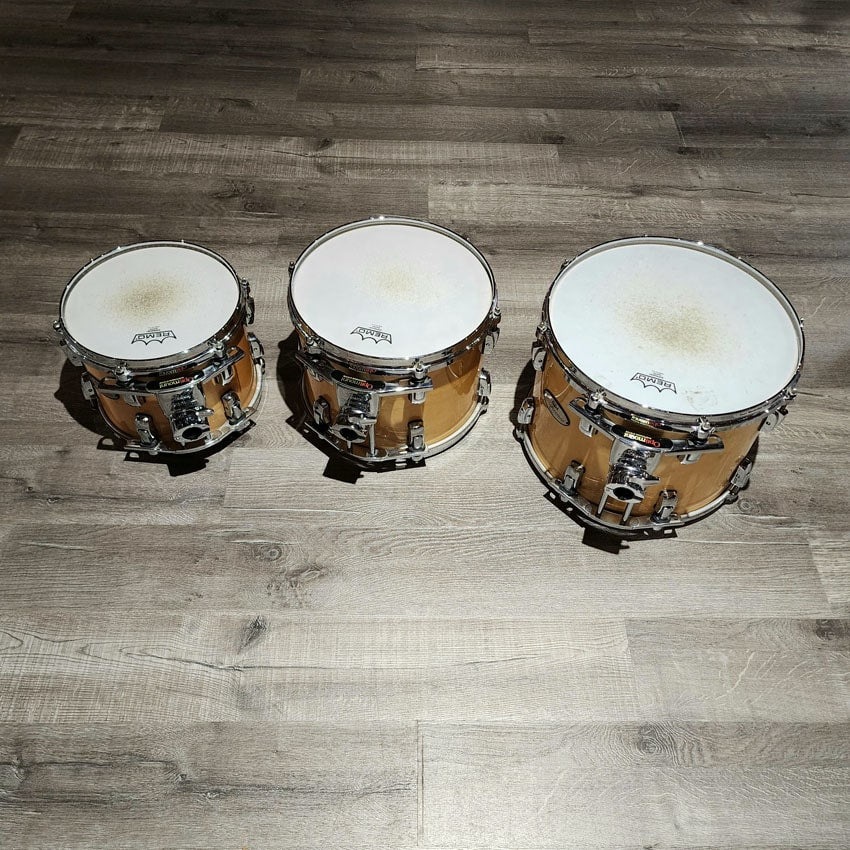 Used Pearl Reference 5pc Drum Set Natural Lacquer - Very Good - Drum Center Of Portsmouth