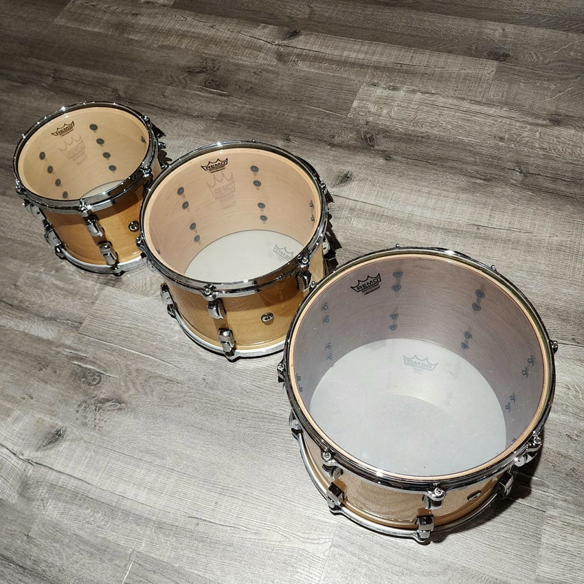 Used Pearl Reference 5pc Drum Set Natural Lacquer - Very Good - Drum Center Of Portsmouth