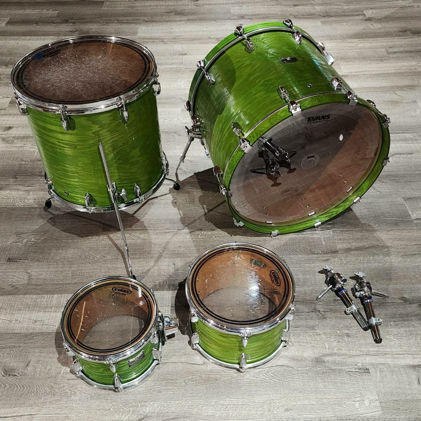 Used Yamaha Rock Tour 4pc Drum Set Green - Good - Drum Center Of Portsmouth