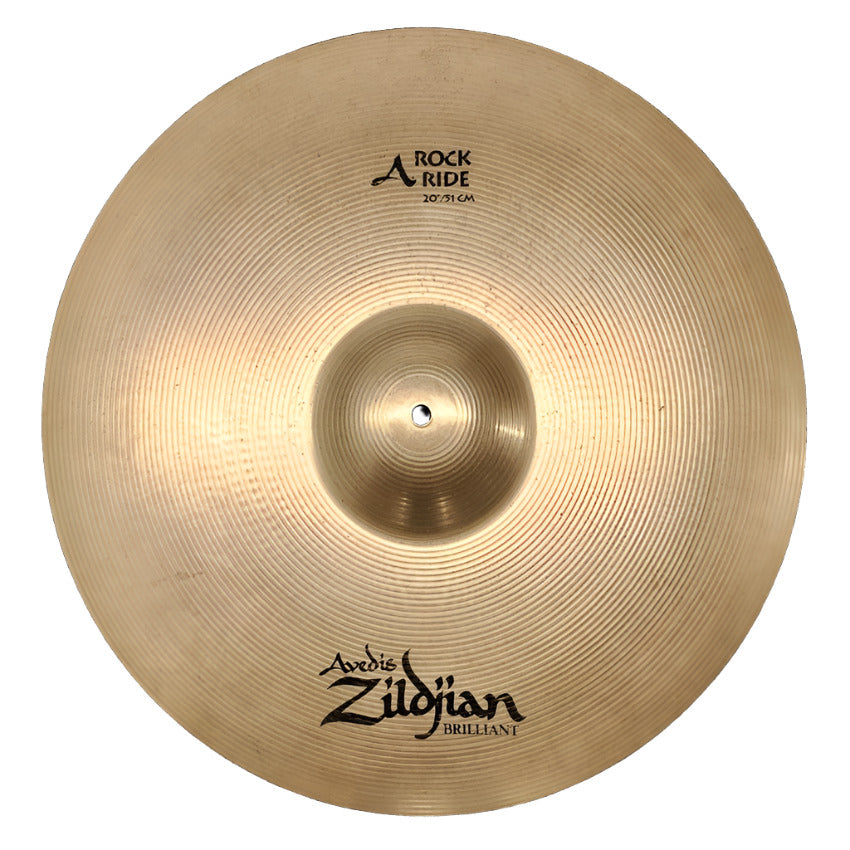Used Zildjian A Rock Ride Cymbal Brilliant 20" - Good - Drum Center Of Portsmouth
