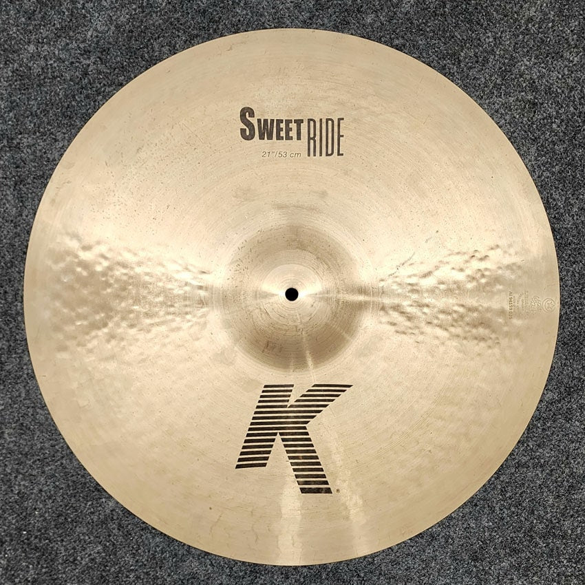 Used Zildjian K Sweet Ride Cymbal 21" - Fair - Drum Center Of Portsmouth