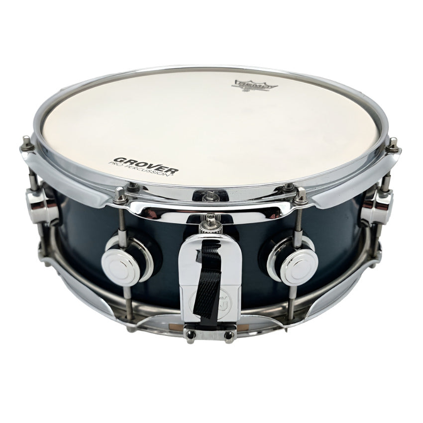 Used DW Collectors Maple Snare Drum 12x6 Satin Blue Azure - Good - Drum Center Of Portsmouth