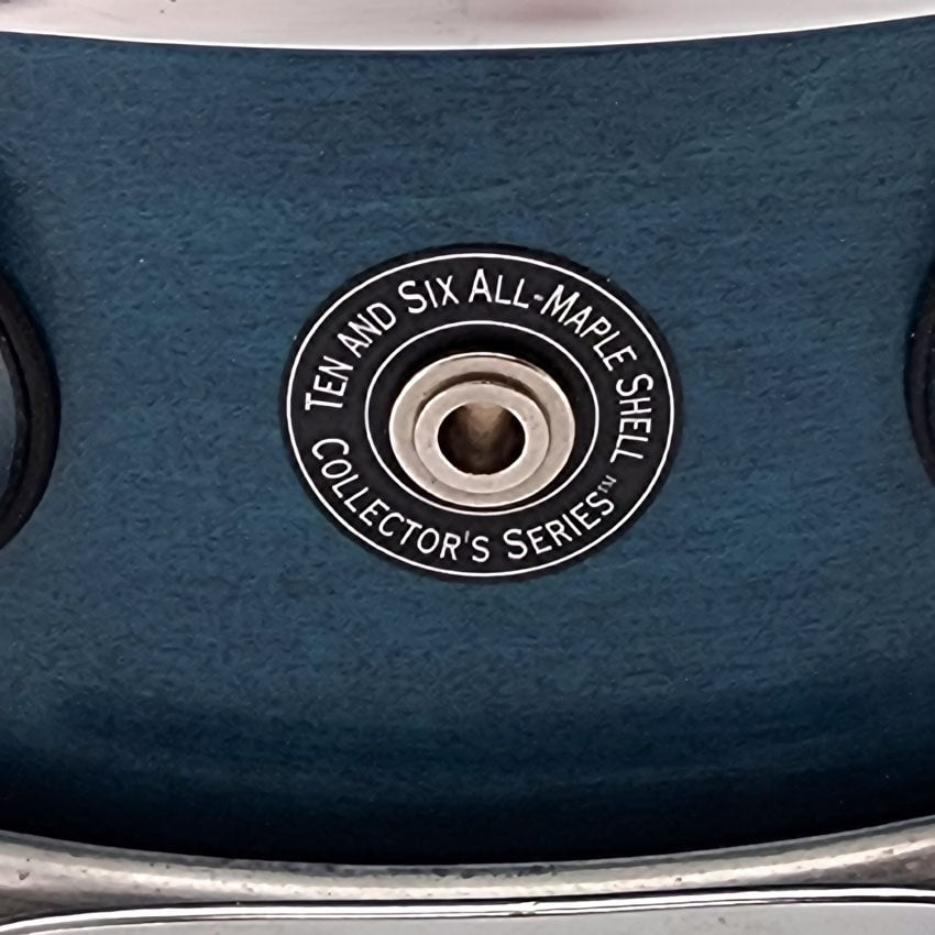 Used DW Collectors Maple Snare Drum 12x6 Satin Blue Azure - Good - Drum Center Of Portsmouth