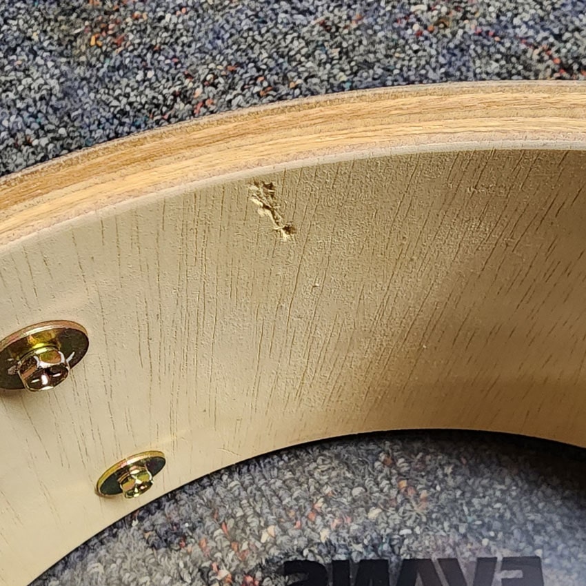 Used Yamaha Wood Shell Snare Drum 12x4.5 Natural - Very Good - Drum Center Of Portsmouth