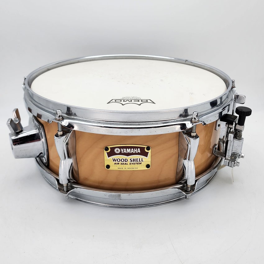 Used Yamaha Wood Shell Snare Drum 12x4.5 Natural - Very Good - Drum Center Of Portsmouth
