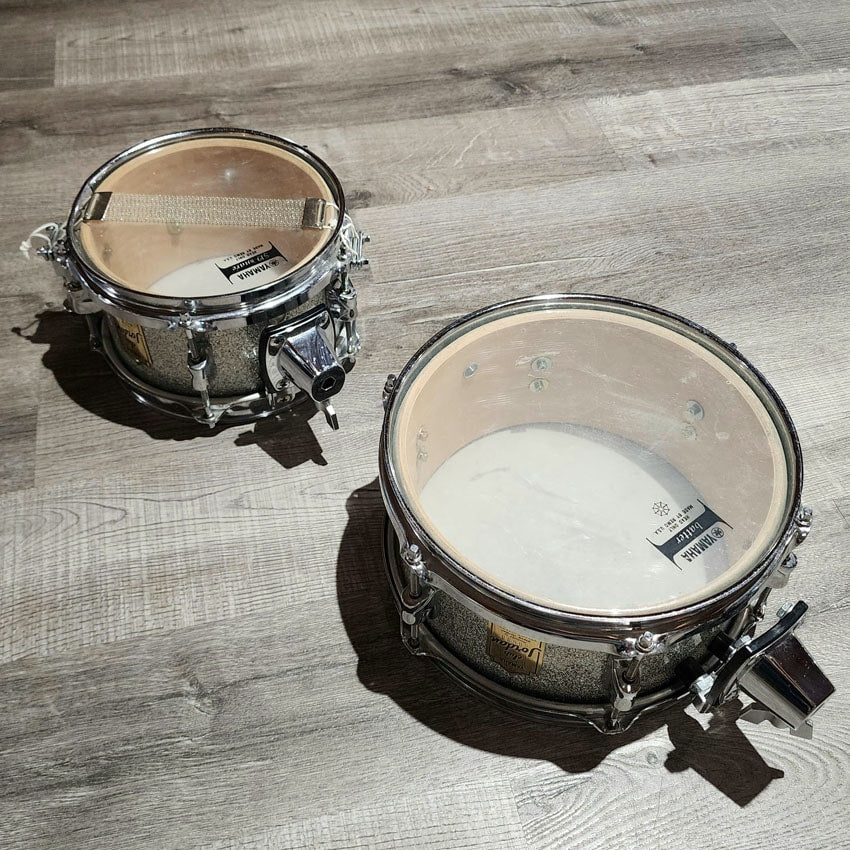 Used Yamaha Club Jordan Cocktail Kit Silver Sparkle - Good - Drum Center Of Portsmouth