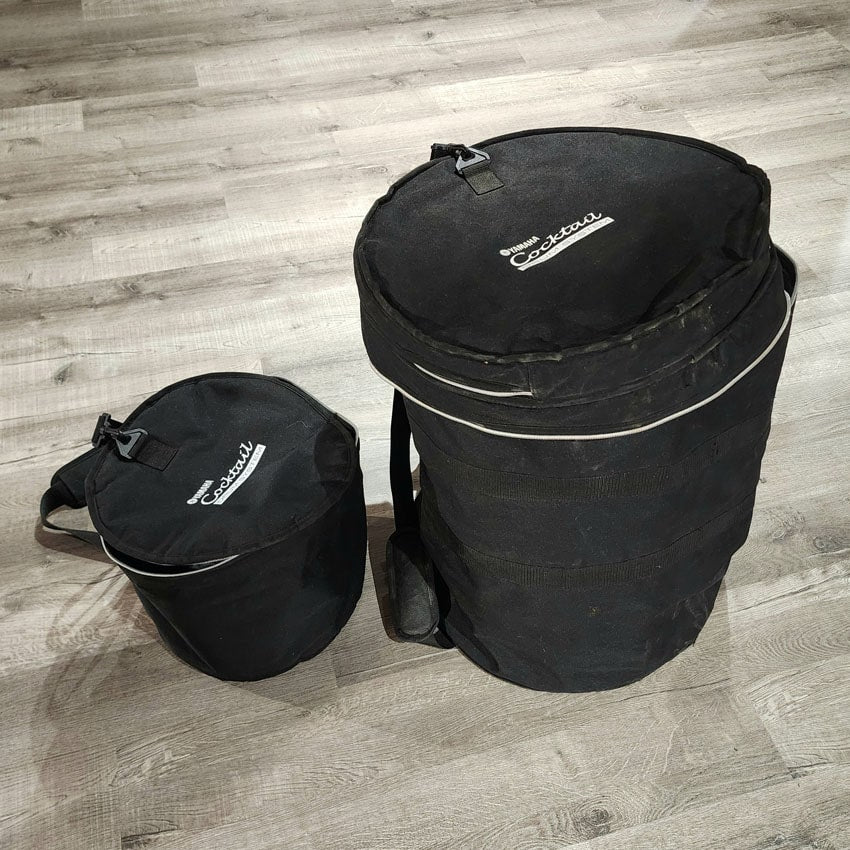 Used Yamaha Club Jordan Cocktail Kit Silver Sparkle - Good - Drum Center Of Portsmouth