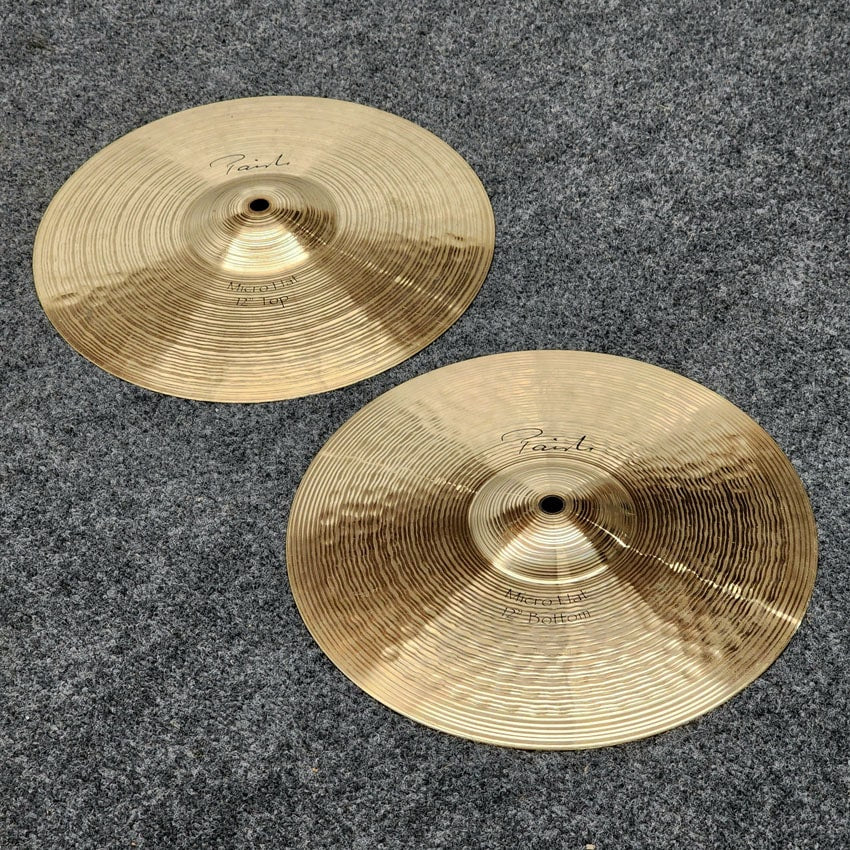 Used Paiste Signature Micro Hi Hat Cymbals 12" - Good - Drum Center Of Portsmouth