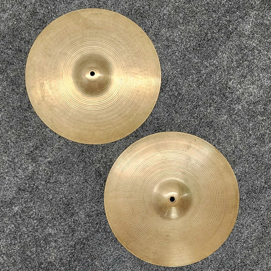 Used Vintage Zildjian A Hi Hat Cymbals 14" 764/816 grams - Good - Drum Center Of Portsmouth