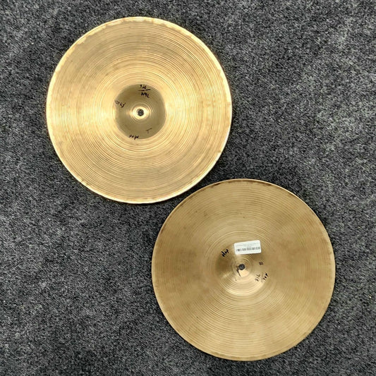 Used Vintage Zildjian A Hi Hat Cymbals 14" 764/816 grams - Good - Drum Center Of Portsmouth
