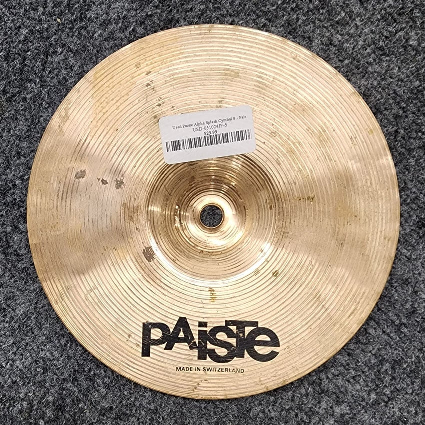 Used Paiste Alpha Splash Cymbal 8" - Fair - Drum Center Of Portsmouth