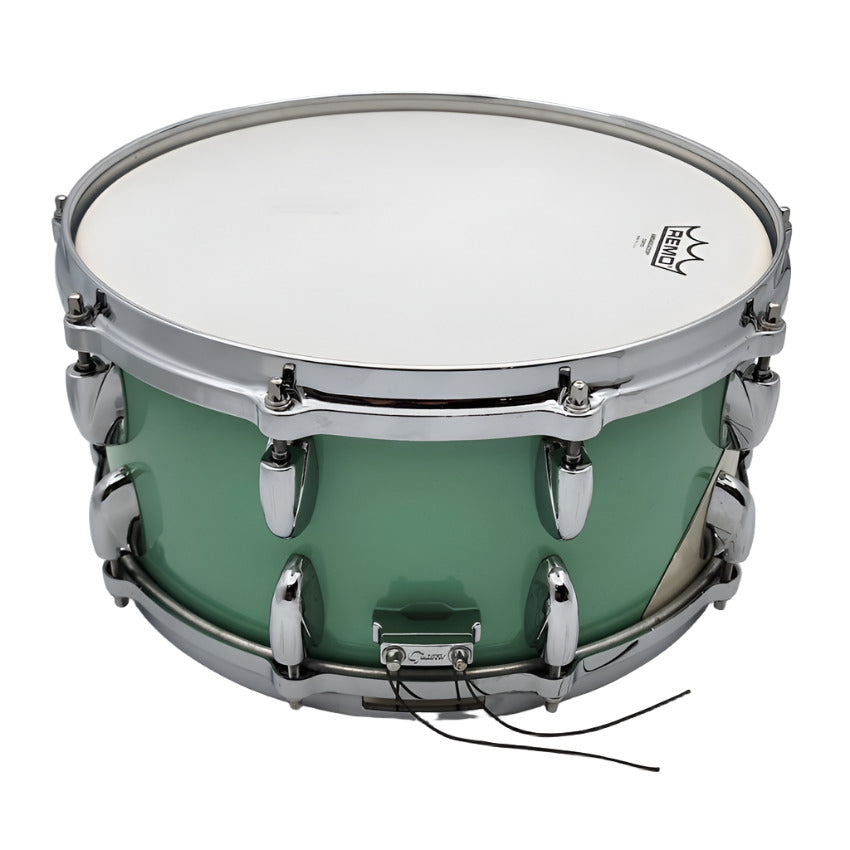 Used Gretsch Renown '57 Snare Drum 14x6.5 Seafoam Green w/Trick Throwoff - Very Good - Drum Center Of Portsmouth
