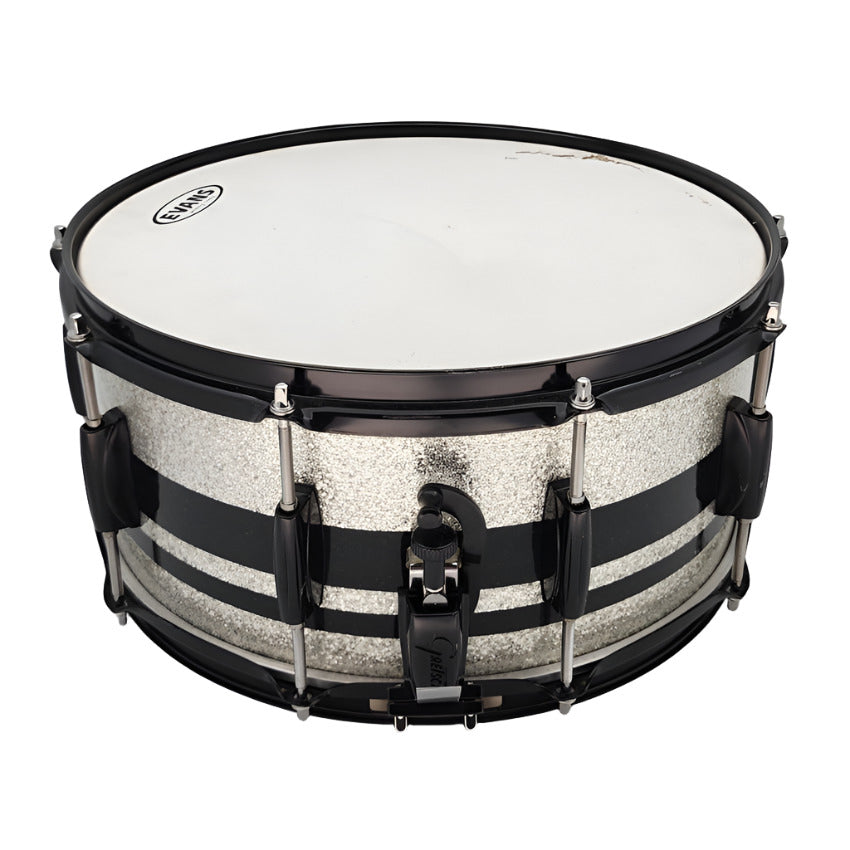 Used Gretsch Catalina Club Snare Drum 14x6.5 Silver Sparkle/Black - Good - Drum Center Of Portsmouth