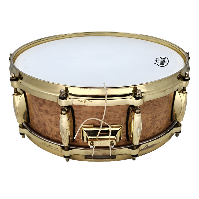 Used Gretsch USA Custom Limited Red Camphor Snare Drum 14x5 w/Brass Hardware - Good - Drum Center Of Portsmouth