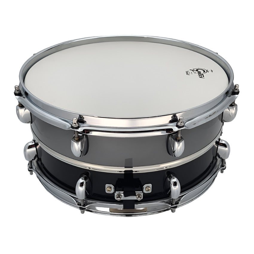 Used Gretsch Silver Series Retro-Luxe Snare Drum 14x6.5 Pewter/Black - Very Good - Drum Center Of Portsmouth
